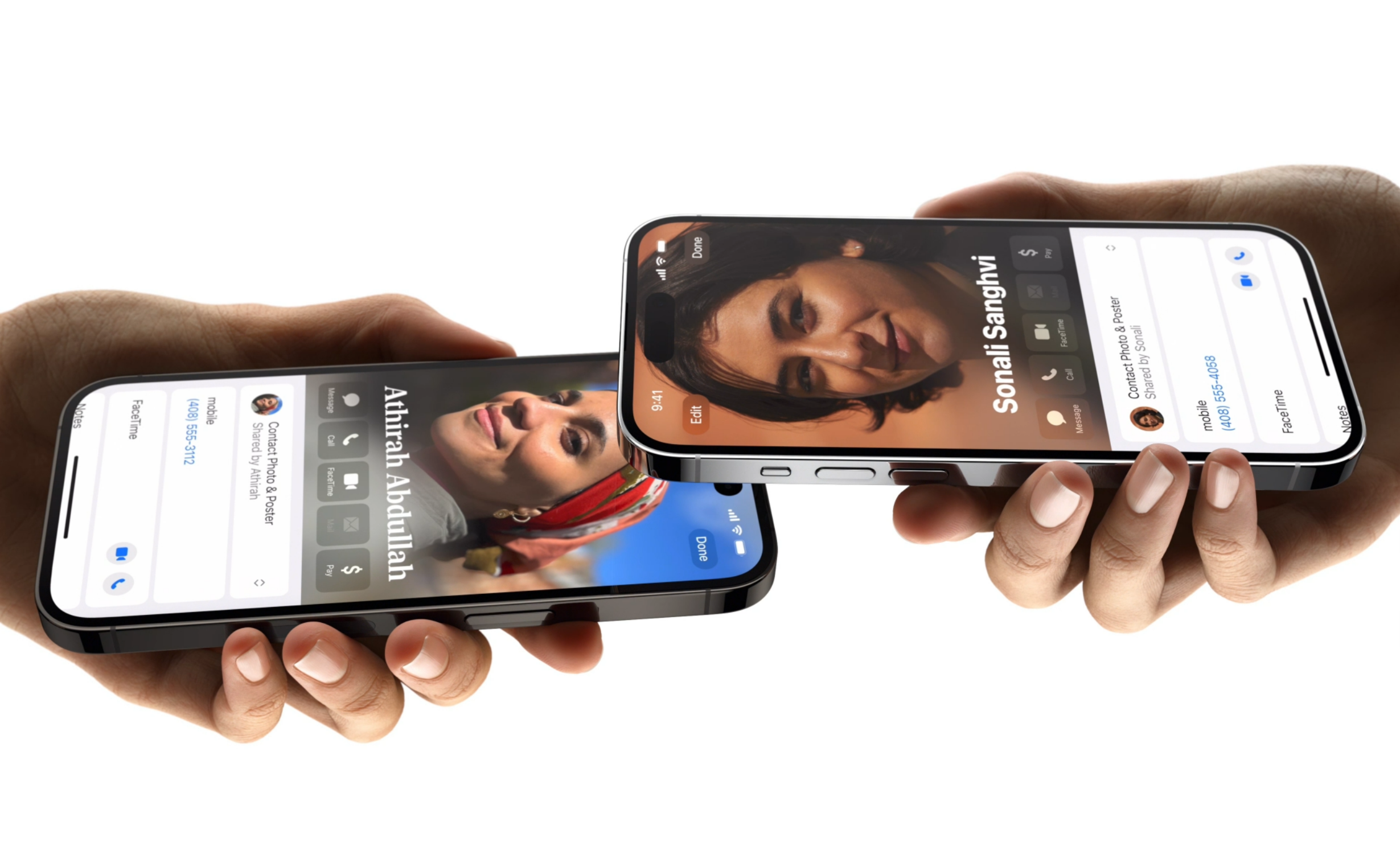 Как использовать NameDrop на iPhone