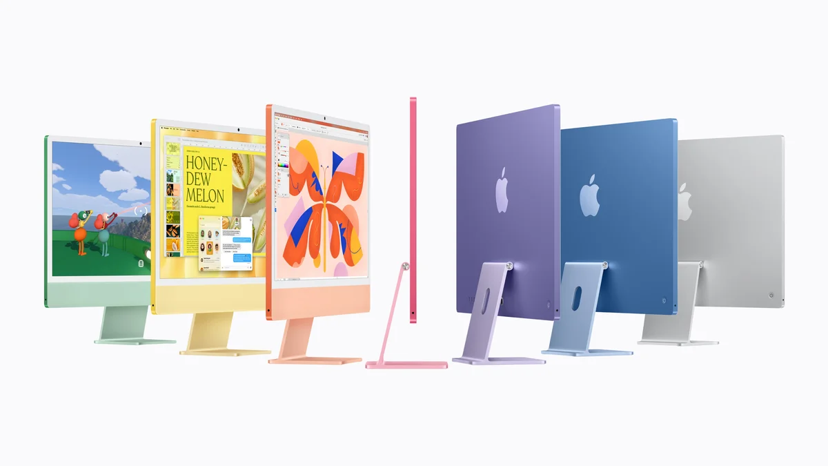 Новый 24-дюймовый моноблок Apple iMac на базе процессора M6 в семи цветах