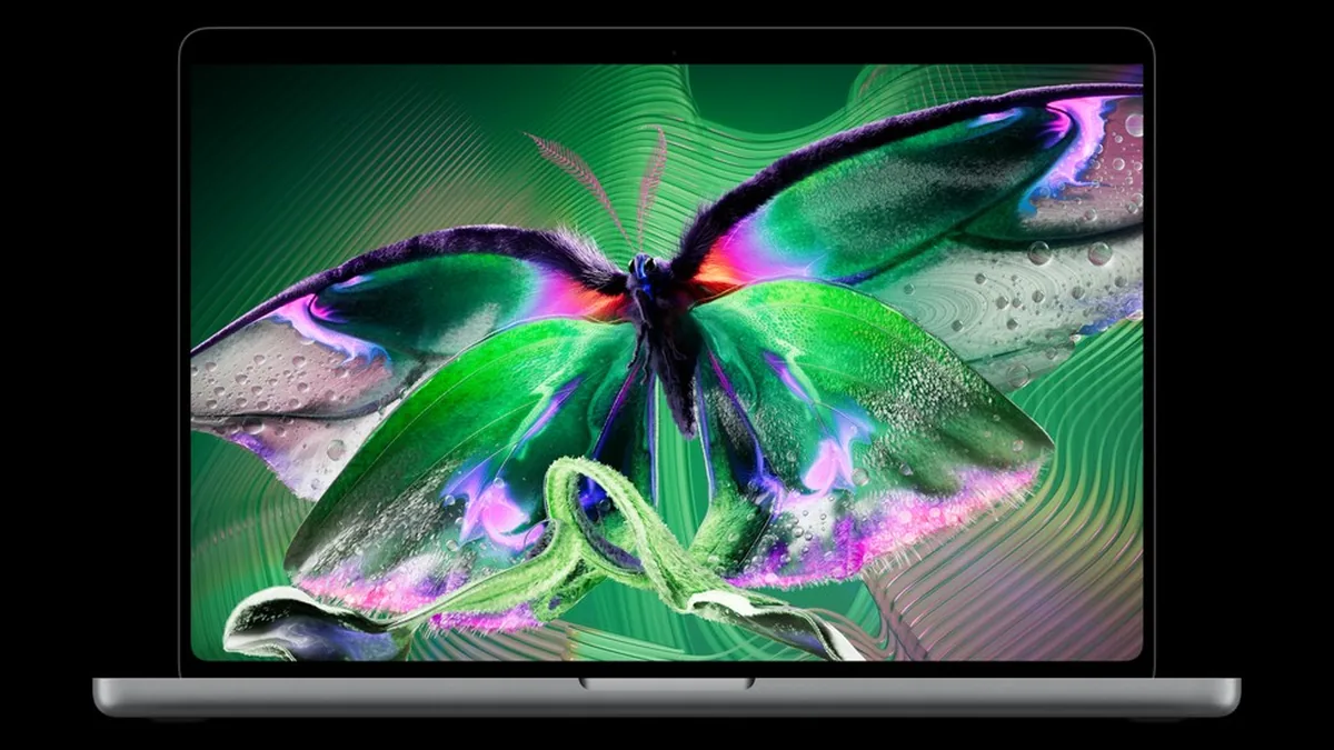 MacBook Pro с ярким изображением на экране PROLED XDR